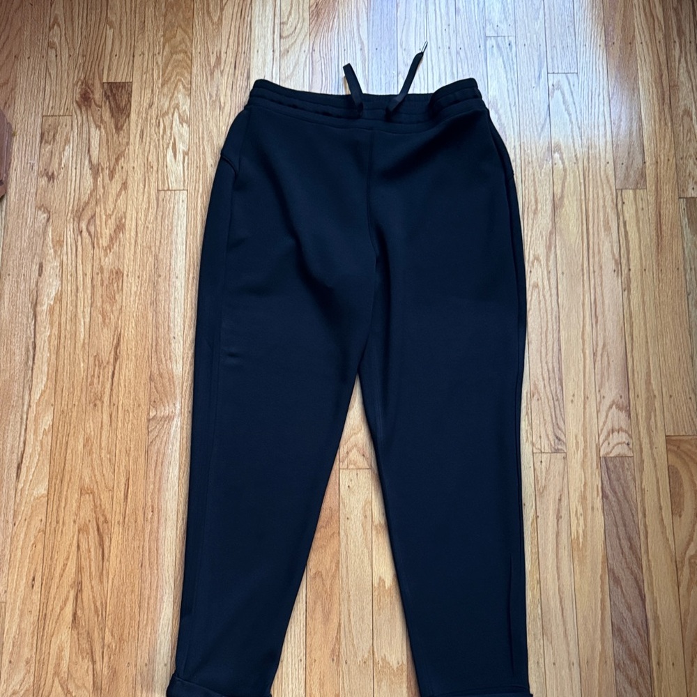 Ladies Spanx xl Black Jogger Pants - Casual Drawstring Tapered Fit